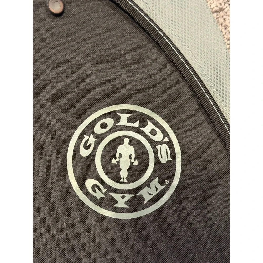 Golds Gym Sling Bag Backpack Black Gray Mesh Pocket Adjustable Strap